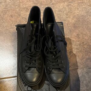Classic Black High-Top Men's Sneakers